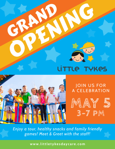 Awesome Daycare Grand Opening   Side 1 Image