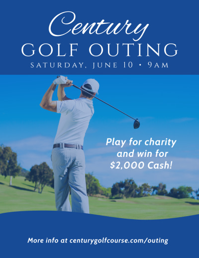 Blue Golf Outing   Side 1 Image