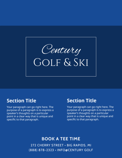 Blue Golf Outing   Side 2 Image