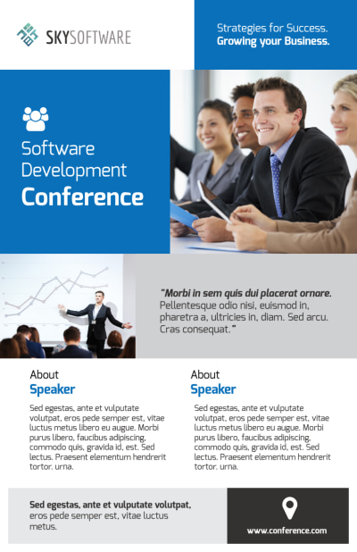Business Conference Invitation   Side 1 Image