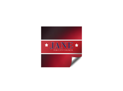 Main Flag Campaign Sticker  Image