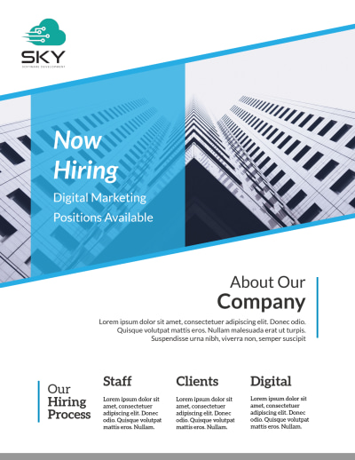 Corporate Now Hiring   Side 1 Image