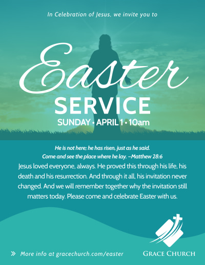 Easter Church Service  xrsz26zu5d Side 1 Image