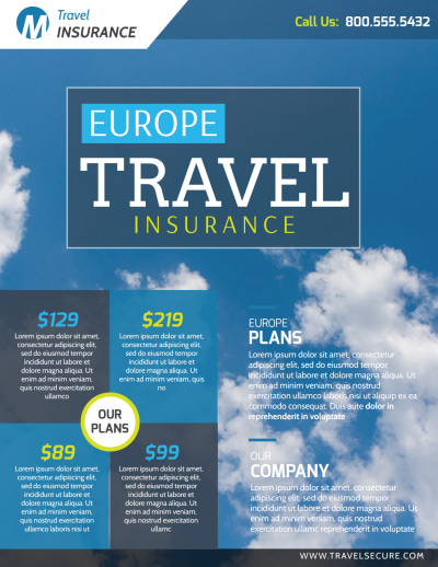 Europe Travel Insurance   Side 1 Image