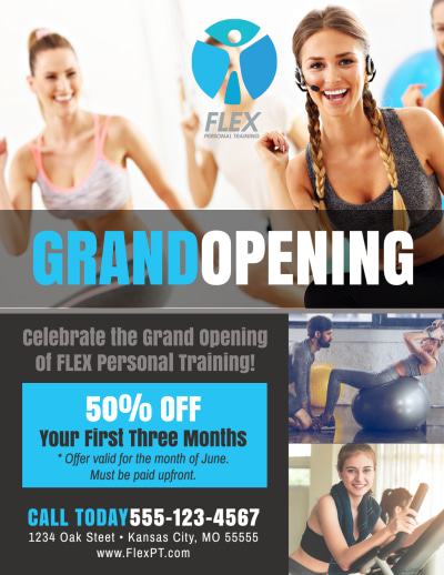 Fitness Grand Opening   Side 1 Image
