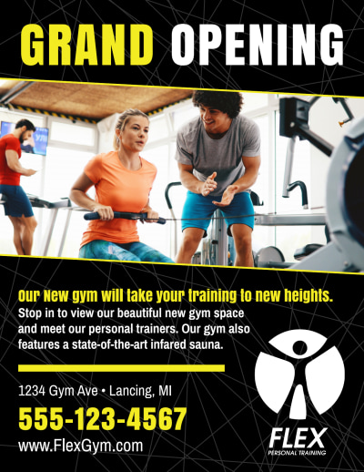 Fitness Gym Grand Opening   Side 2 Image