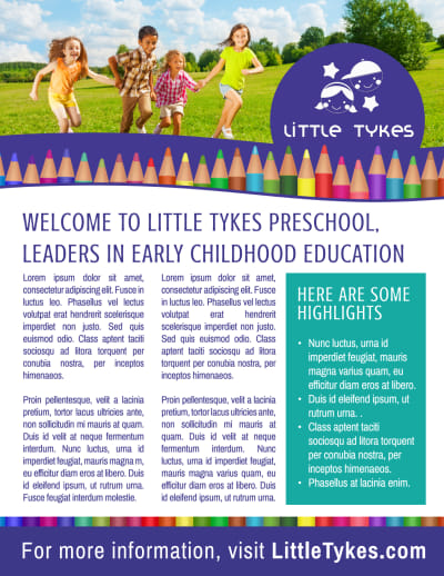 Fun Preschool Newsletter   Side 1 Image