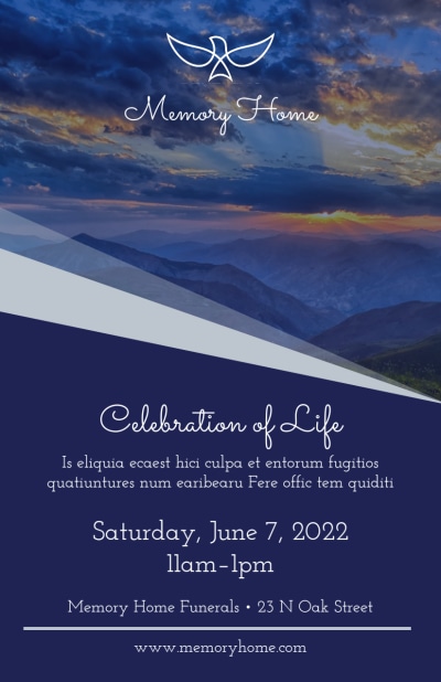 Funeral Celebration Of Life   Side 2 Image