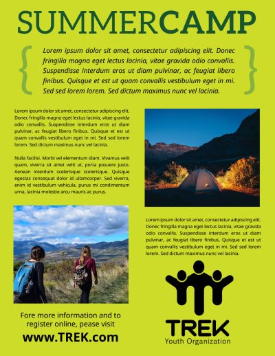 Green Summer Camp   Side 2 Image