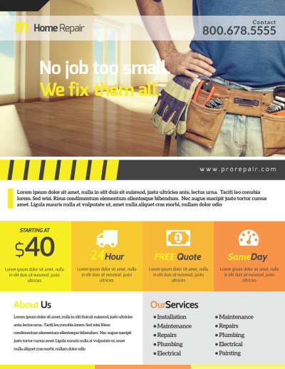 Handyman Home Improvement   Side 1 Image