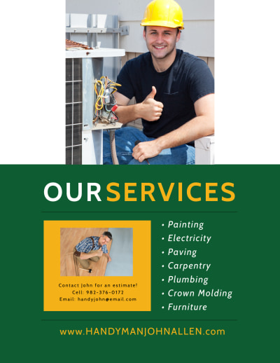 Handyman Services Offered   Side 2 Image