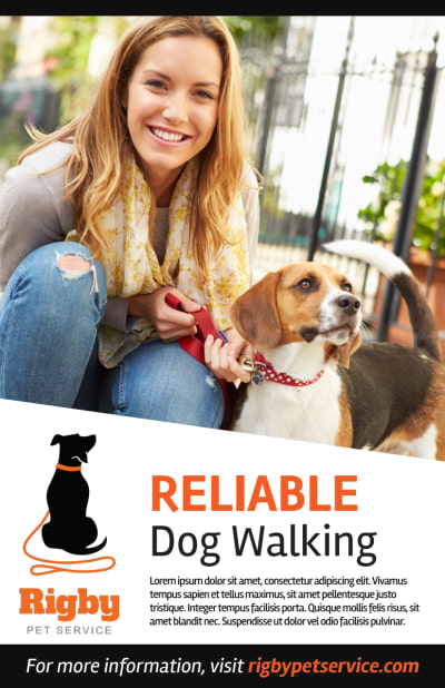 Happy Dog Walking   Side 1 Image