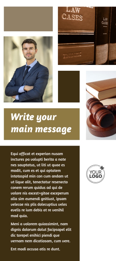 Lawyer Law firm   2 Side 1 Image