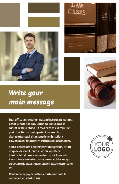 Lawyer Law firm   3 Side 1 Image