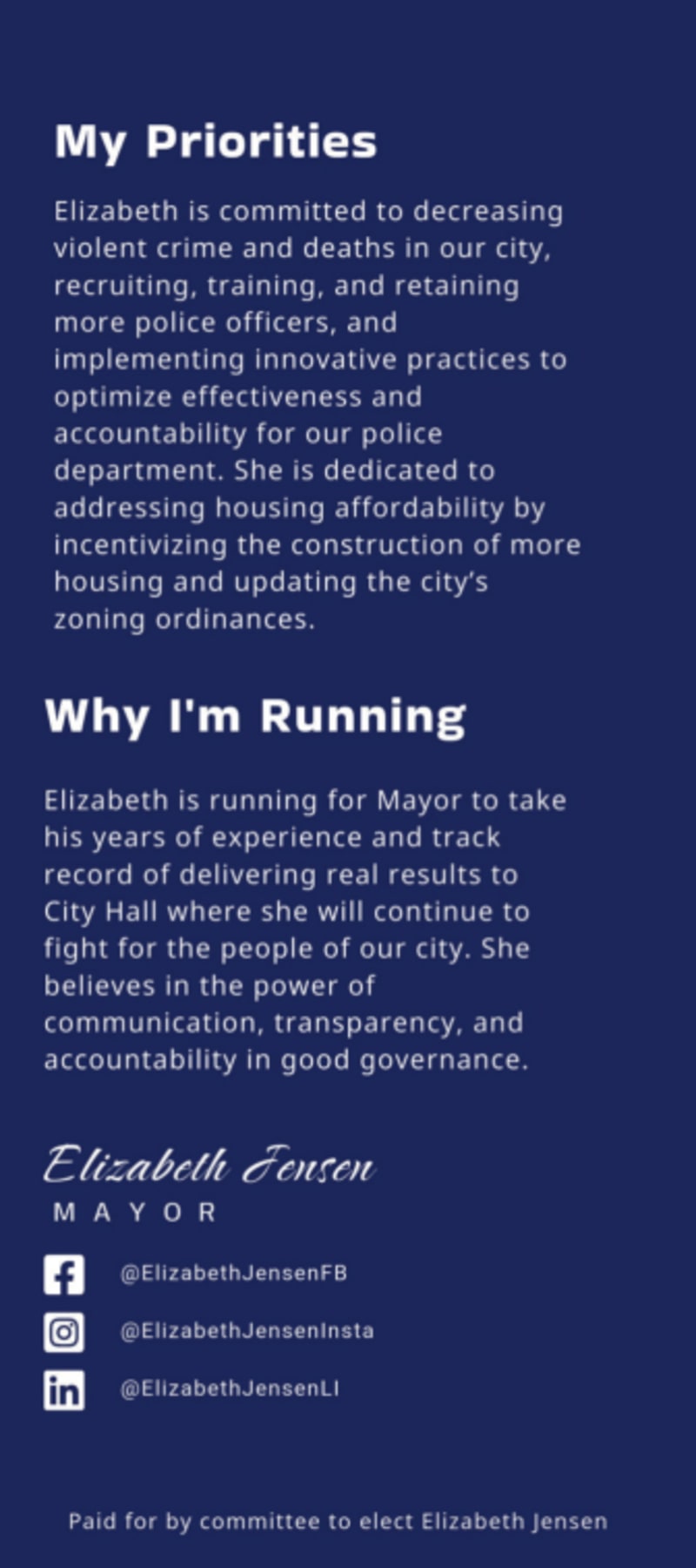 Mayor Campaign  77kphd0ei8  Side 2 Image