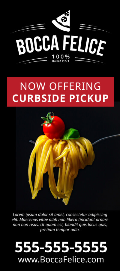 Curbside Pickup Restaurant   e18v362pyx Side 1 Image