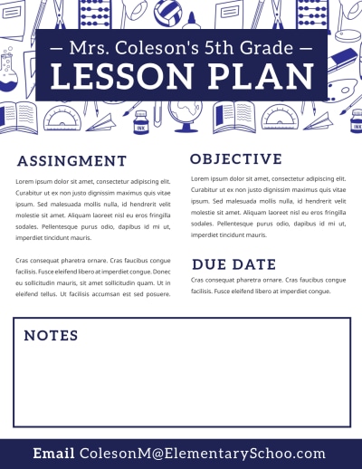 Lesson Plan School   pjsid73exx Side 2 Image