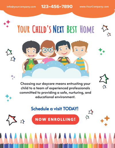 Now Enrolling Daycare  c8210xmy75  Side 1 Image