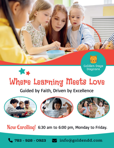 Now Enrolling Daycare  rengmdbyie  Side 1 Image