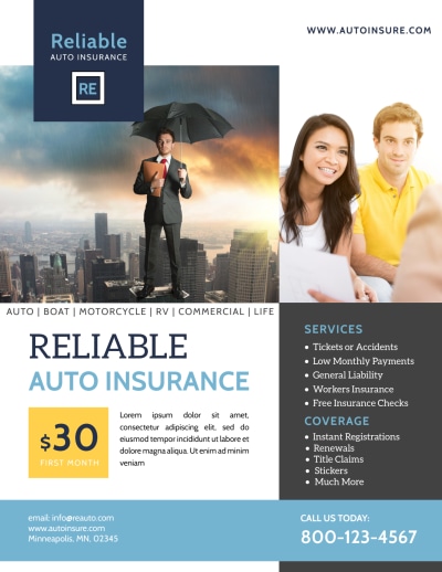 Professional Auto Insurance   Side 1 Image