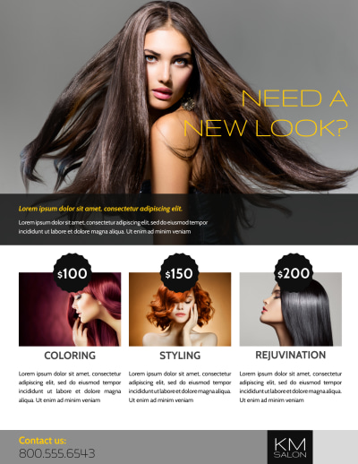 Professional Hair Salon Grand Opening   Side 2 Image