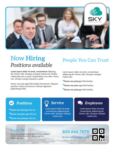 Professional Now Hiring   Side 1 Image