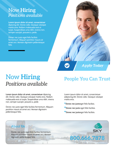 Professional Now Hiring   Side 2 Image