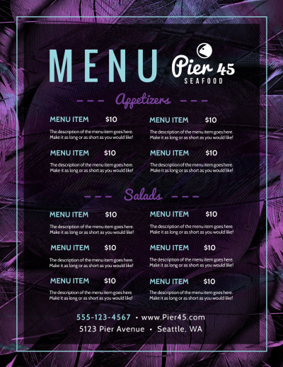 Purple Restaurant   Side 1 Image