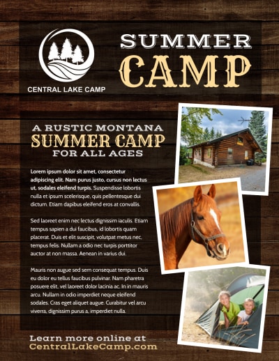 Rustic Summer Camp   Side 1 Image