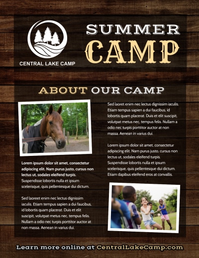 Rustic Summer Camp   Side 2 Image
