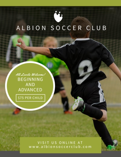 Soccer Registration   Side 1 Image