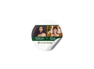 Main Salon & Spa Sticker  Image