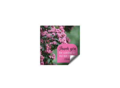 Main Spa Thank You Sticker  Image