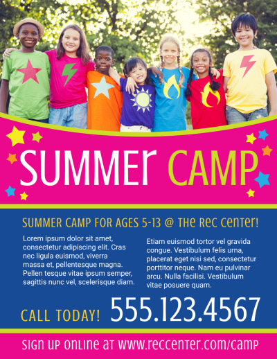 Summer Camp Sign Up   Side 1 Image