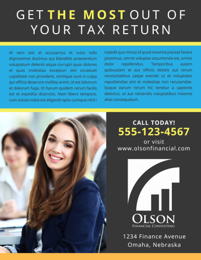 Tax Preparation Advertising   Side 2 Image