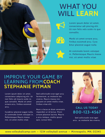 Volleyball Camp Sign-up   Side 2 Image