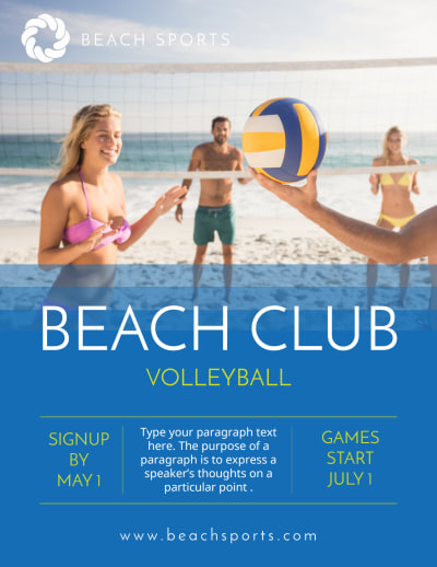 Beach Club Volleyball   Side 1 Image