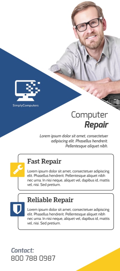 Yellow Computer Repair   Side 2 Image